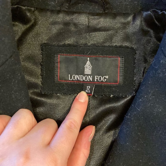 London fog trench coat Womens size 12 felt style - Picture 3 of 8